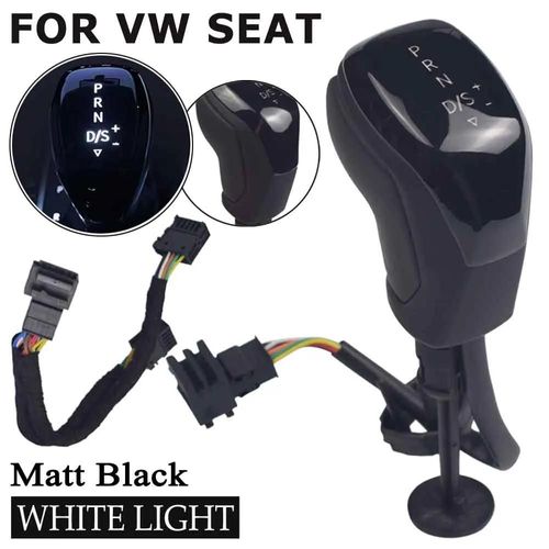 Blanc-Noir Mat - Levier De Vitesses Électronique Led, Pour Vw Golf 7 Passat B8 Tiguan Mk2 Cc Scirocco Octavia Kodiaqsuperbe Jetta Mk5 Mk6 Seat Ibiza Leon