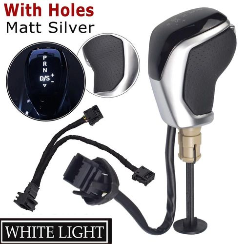 Blanc-Avec Trous - Levier De Vitesses Électronique Led, Pour Vw Golf 7 Passat B8 Tiguan Mk2 Cc Scirocco Octavia Kodiaqsuperbe Jetta Mk5 Mk6 Seat Ibiza Leon
