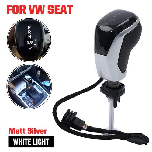 Argent Mat-Blanc - Levier De Vitesses Électronique Led Dsg, Pour Vw Golf 7 Passat B8 Tiguan Mk2 Cc Scirocco Octavia Kodiaqsuperbe Jetta Mk5 Mk6 Seat Ibiza Leon