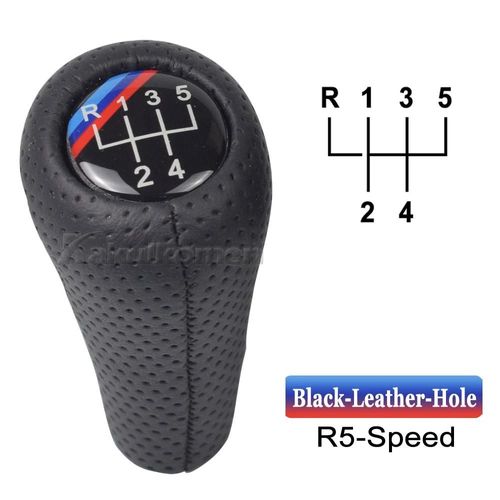 Trou Noir À 5 Vitesses - Pommeau De Levier De Vitesses Pour Bmw 1 3 5 6 Série E30 E36 E39 E46 E60 E87 E90 E91 E92 Levier De Vitesse Manuel Bâton Handball Voiture Partie