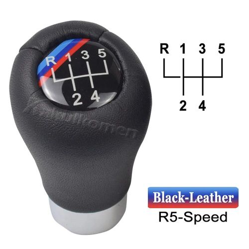 5 Vitesses Noir A - Pommeau De Levier De Vitesses Pour Bmw 1 3 5 6 Série E30 E36 E39 E46 E60 E87 E90 E91 E92 Levier De Vitesse Manuel Bâton Handball Voiture Partie