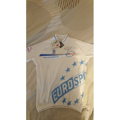 Maillot Cyclisme Dédicacé Par Richard Virenque 