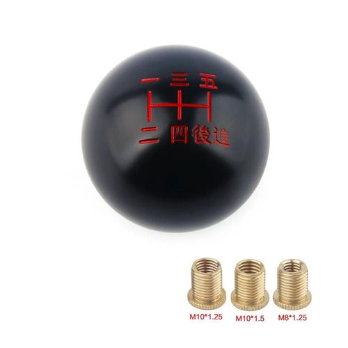 Pommeau De Levier De Vitesse Noir À 6 Vitesses De Style Jdm, M10x1, 5/M10x1, 25/M8x1, 25, Pour Honda Acura, Toyota, Nissan