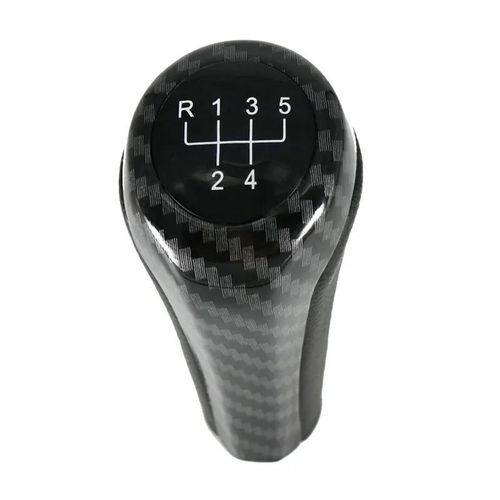 Fibre De Carbone À 5 Vitesses - Pommeau De Levier De Vitesse Pour Bmw, Accessoire En Fibre De Carbone Mate, Chromé, Pour Séries 1 3 5 6 E46 E53 E60 E61 E63 E65 E81 E82 E83 E87 E90 E91 E92 X1 X3 X5