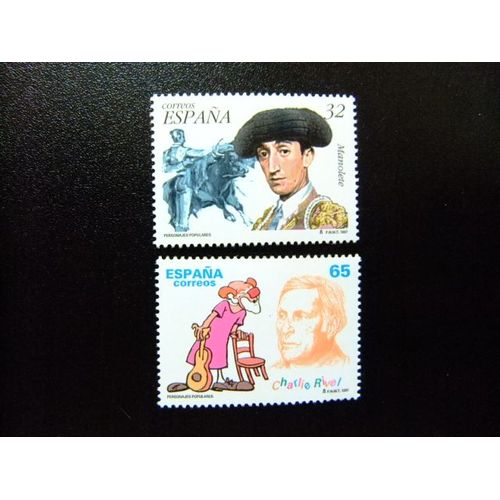 110 Espagne 1997 / Manolete (Torero) Et Charlie Rivel (Clown) / Edifil 3488 / 89 ** Yvert 3066 / 67 Mnh