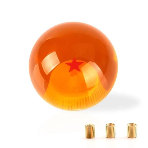 1 Étoiles - Pommeau De Levier De Vitesse Universel, Boule Orange Étoile Rare, 54mm De Diamètre,