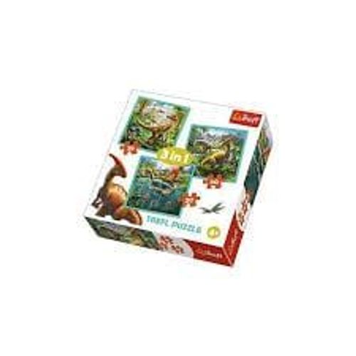 Trefl- Die Au Ergew Hnliche Welt Der Dinosaurier De 20 50 Pi Ces Pour Les Enfants Partir De 4 Ans Puzzle Tr34837 Le Monde Incroyable Des Dinosaures 20x19 5cm