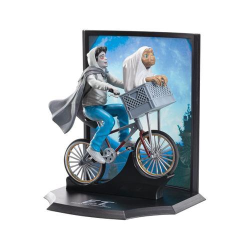 E.T. L'extra-Terrestre - Statuette Toyllectible Treasure E.T. And Elliott Over The Moon 13 Cm