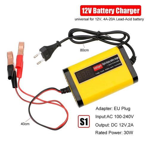 Chargeur S1 - Chargeur De Batterie Intelligent 12v 7a, Kit De Réparation De Test Rapide, Testeur, Prise Eu Us Uk, Camion Automobile Hors Route, Moto 4x4, Accessoires De Voiture