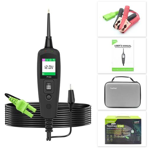 P100 - P100 Pro Power Scan 12v 24v, Testeur De Circuit Électrique De Voiture Camion, Sonde De Test De Batterie De Voiture, Outil Automobile Pk Autel Ps100