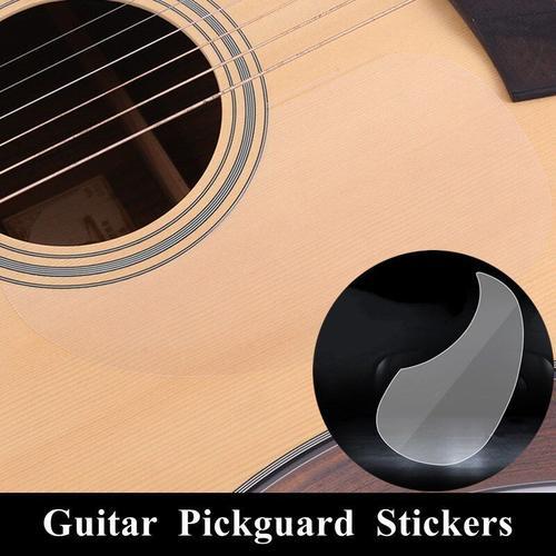 Pickguard pour guitare acoustique autocollant de protection auto-adhésif en  PVC Transparent professionnel plaque à gratter accessoire de guitare 1  pièce