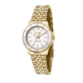Montre Femme Sector Analogique Bracelet En Acier Inoxydable Or Use53161532