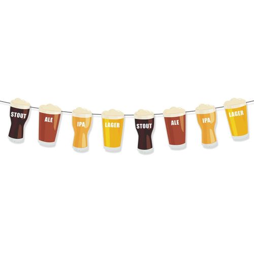 Bannière de festival de la bière de Munich,fond de fête d'anniversaire,guirxiété décorative de banderoles confrontées,carnaval de l'Oktoberfest - Type Dark Beer Banner