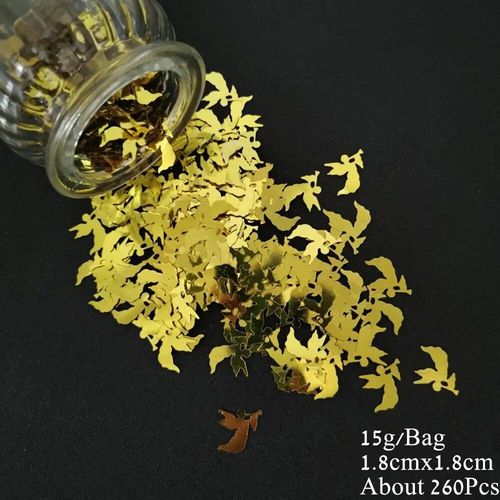 Confettis à paillettes pour Table de fête prénatale,15g,décoration pour poussette de 1er anniversaire it's A Boy et Girl - Type Golden Angel