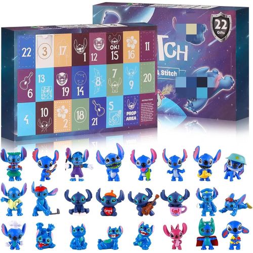 Calendrier De L'avent 2024 Stitch Avec 24 Cadeaux De Noël Pour Enfants Et Fans, Noël Festif !