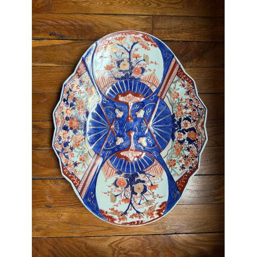 Plat japonais XIXème IMARI forme losangique