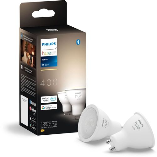 Philips Gu10 - Spot Connecté - (Pack De 2) - Blanc Chaud