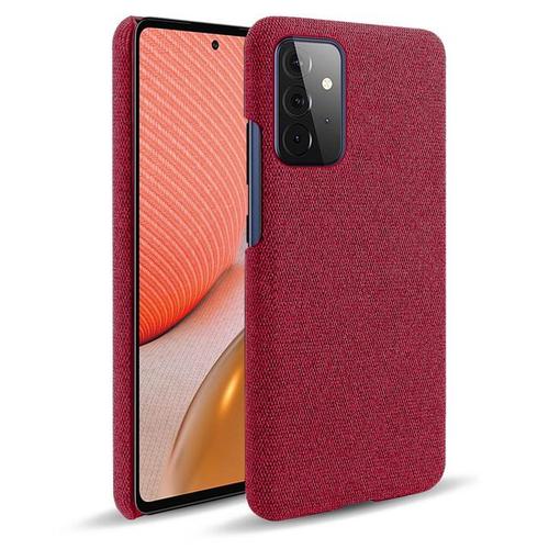 Coque De Téléphone Samsung Galaxy A72 5g Antidérapante Texture En Tissu [Article Pour Ce Lien: Rouge For Galaxy A72 5g]