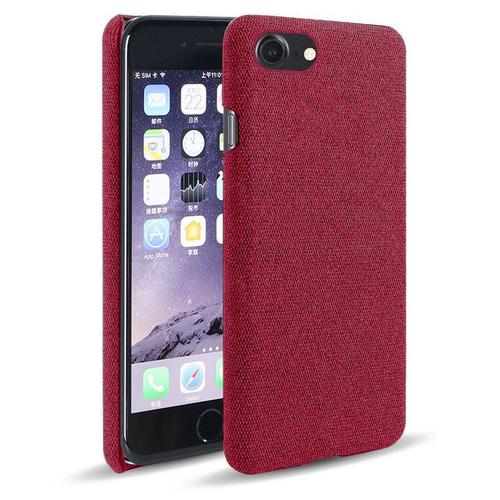 Coque Arrière En Tissu Anti-Empreintes Digitales Pour Iphone Compatible Modèles 6 6s 7 Plus 8 8plus Se 2020 [Article Pour Ce Lien: Rouge For Iphone Se 2020]