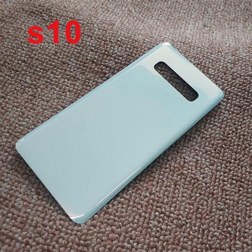 Coque Arrière En Verre Pour Samsung Galaxy S10 Plus Couvercle De Batterie Porte De Remplacement Boîtier Arrière [Article Pour Ce Lien: White(S10) White(S10)]