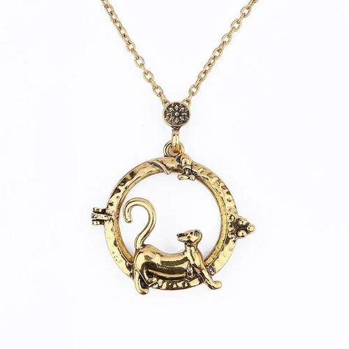 Orange - Monoculo Vintage Chaîne, Loupe, Collier Pendentif Loupe En Métal 2,5x