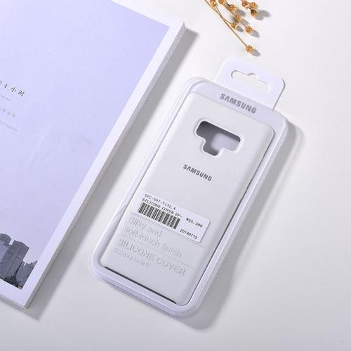 Coque En Silicone Pour Samsung Galaxy Note 9 Housse De Protection En Liquide Finition Toucher Doux [Article Pour Ce Lien: White White]