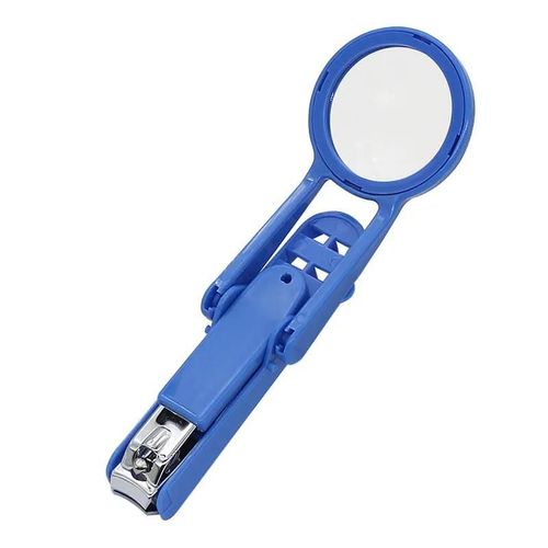 Bleu - Portable Coupe-Ongles Avec Loupe À Loupe Ongle Cutter Pour Bébé Vieux Doigt Orteil Outil De Pédicure De Manucure 