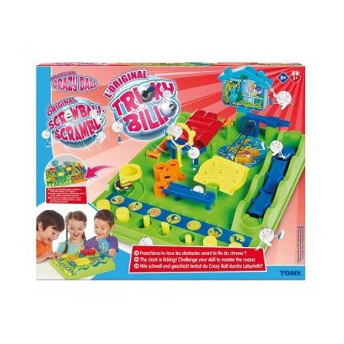 Jeu Tricky Bille L'original Avec Chrono - Circuit De Billes, Parcours D'obstacles - Labyrinthe - Action Et Adresse - Set Jeu Enfant Et Carte
