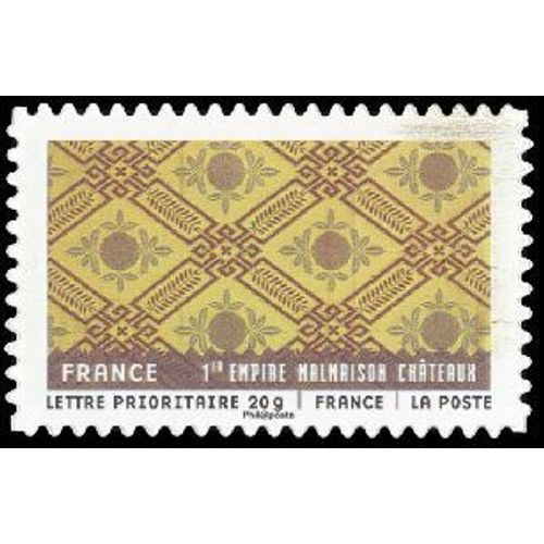 Timbre France 2011 Oblitéré - Tissus Du Monde 1er Empire -Motifs Sur Tissu Français Malmaison Châteaux - Prioritaire 20 G Yt523