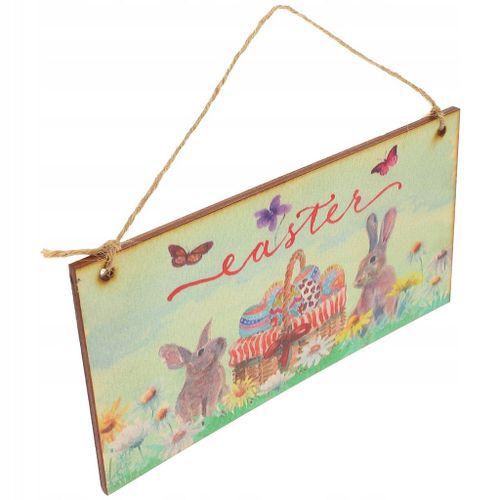 Lapin En Bois Étiquette Suspendue Decor Home Door Sign