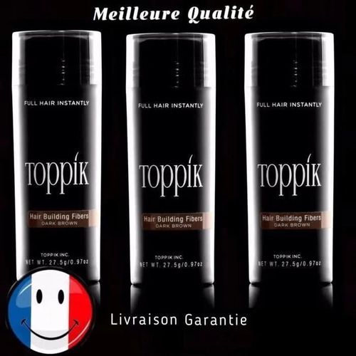 Offre Special Lot 3*27,5 Gr Toppik Poudre Densifiante Toppik Perte Cheveux Calvitie Soins Capillaire 27,5gr Keratine Chatain Clair 