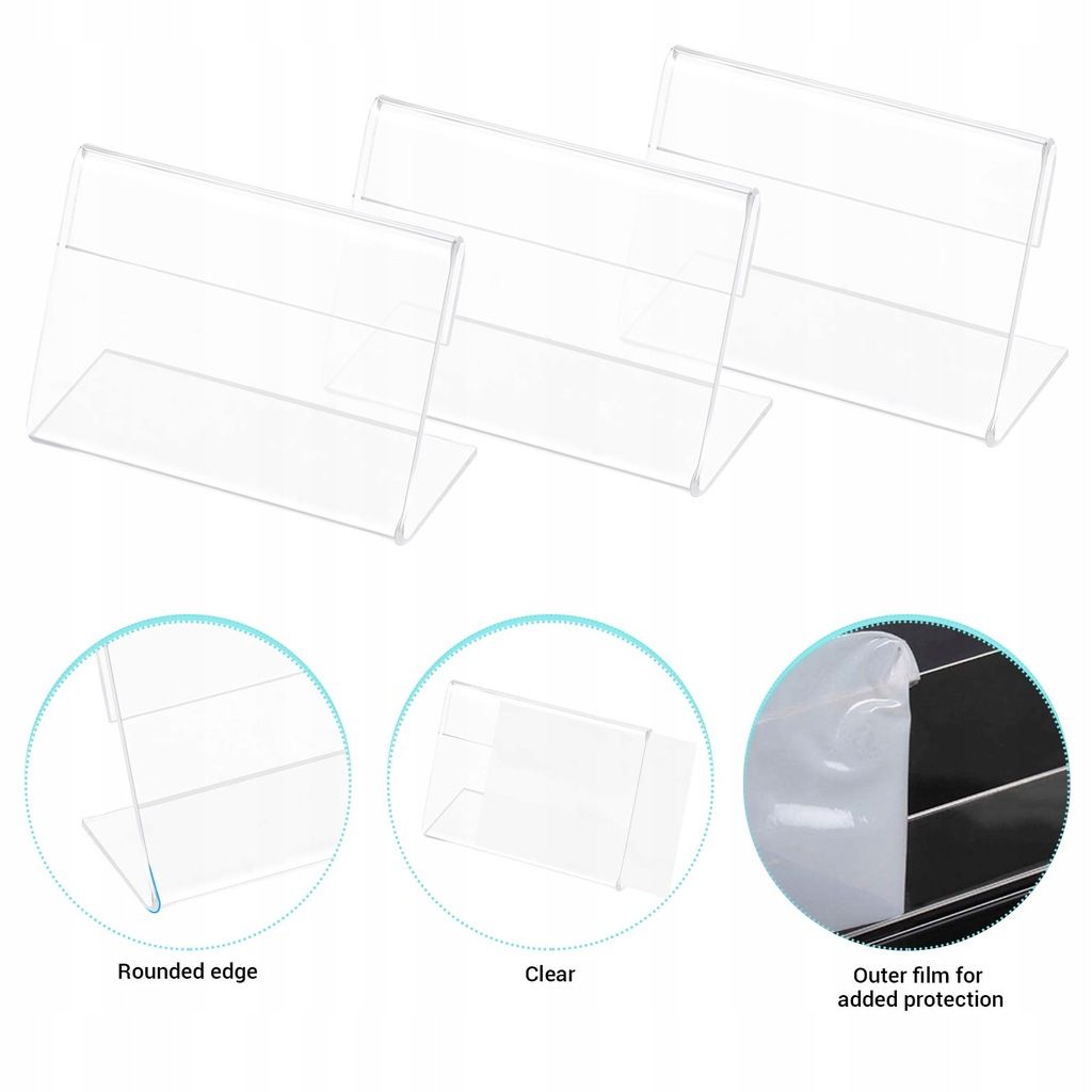 80 Pcs Petit Porte-tiquette De Prix En Acrylique - 2