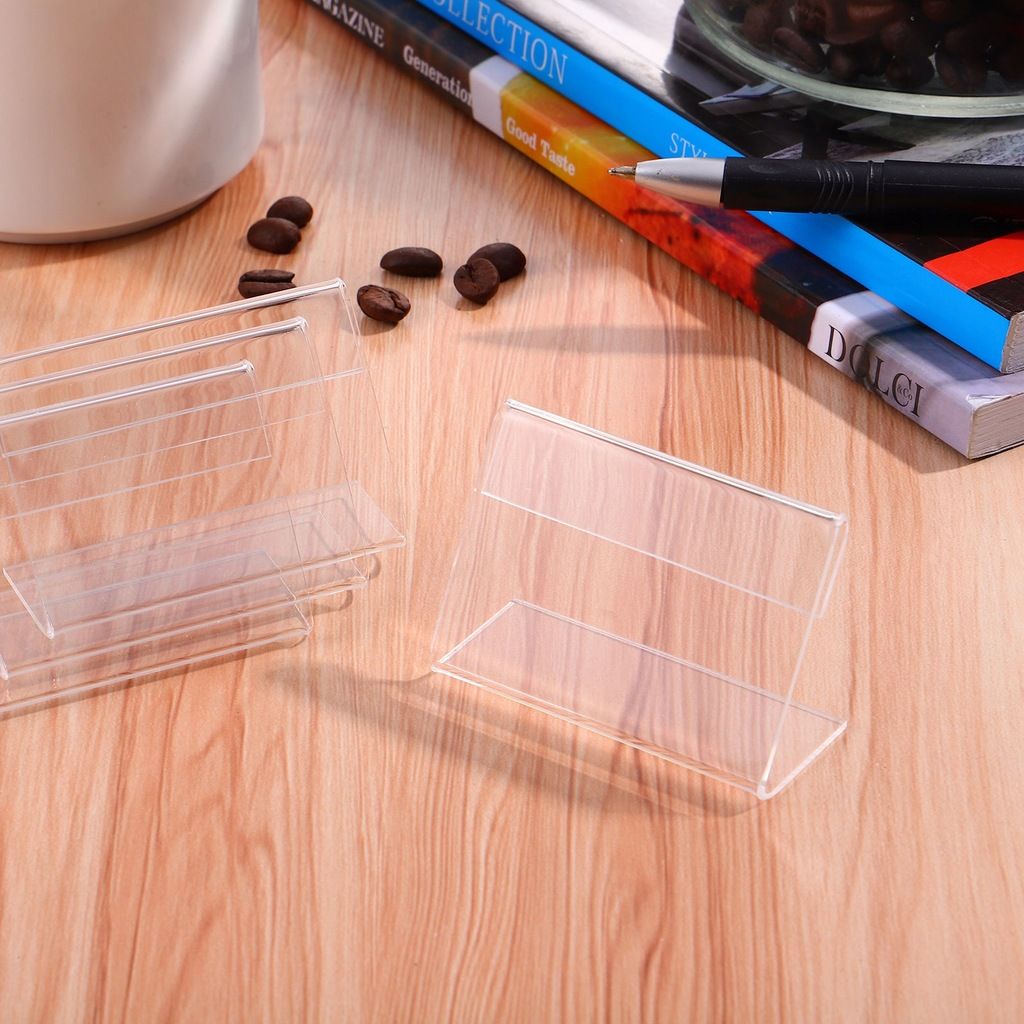 80 Pcs Petit Porte-tiquette De Prix En Acrylique - 5