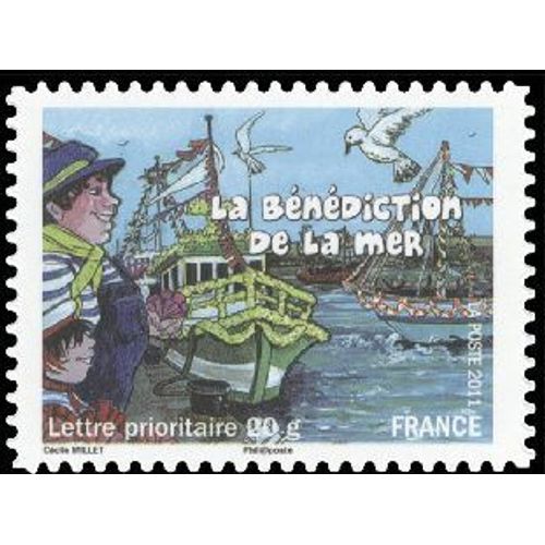 Timbre France 2011 Oblitéré - La Bénédiction De La Mer De Port En Bessin-Huppain - Prioritaire 20 G Yt570