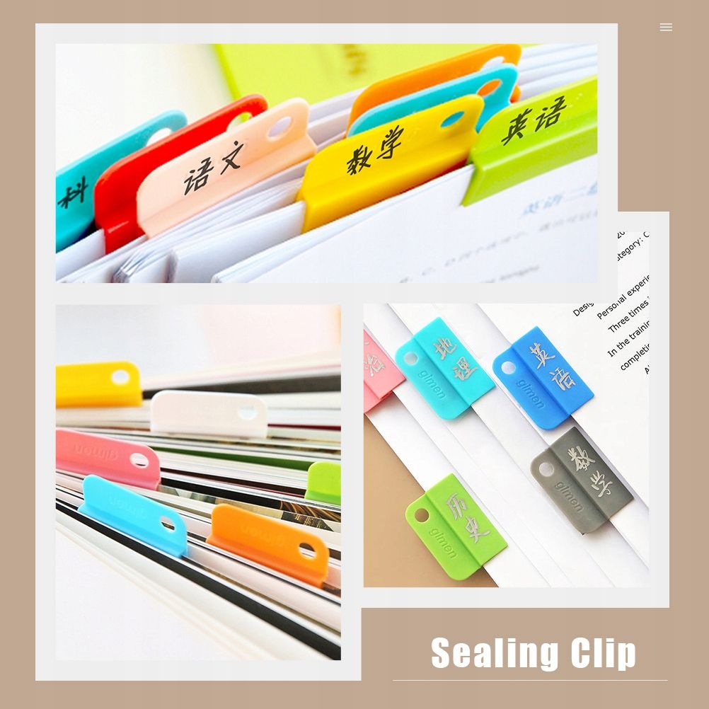 Pinces De Tri De Clips 12 Pieces Pour Le Bureau De L'cole - 2