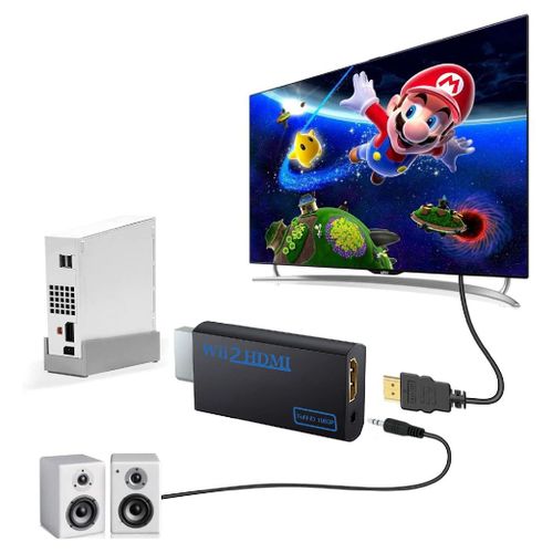 Hdmi Wii Vers Hdmi Adaptateur Convertisseur Câble De Sortie Full Hd Wii2hdmi