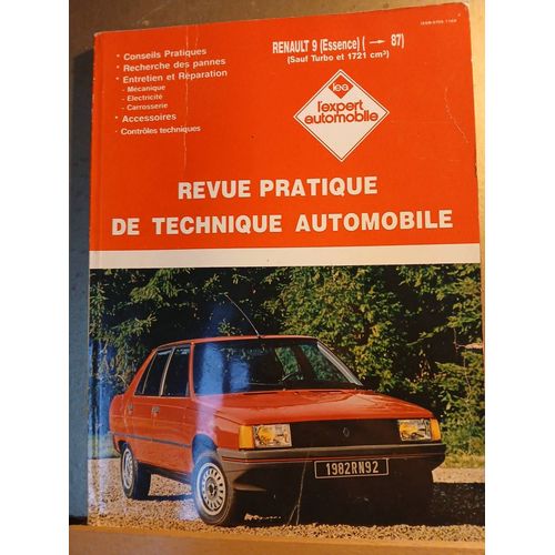 Revue Pratique Technique Automobile Renault 9 Essence Jusqu'en 87 Sauf Turbo/ 1721 Cm3