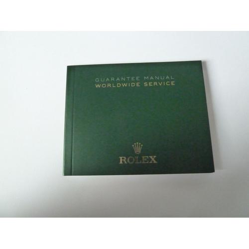 Livret Rolex- Booklet 563.84 / Guarantee Manual / Worldwide Service.