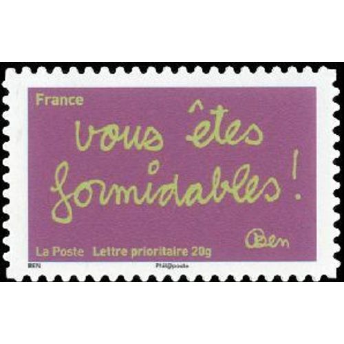 Timbre France 2011 Oblitéré - Les Timbres De Ben Vous Êtes Formidables ! - Prioritaire 20 G Yt620