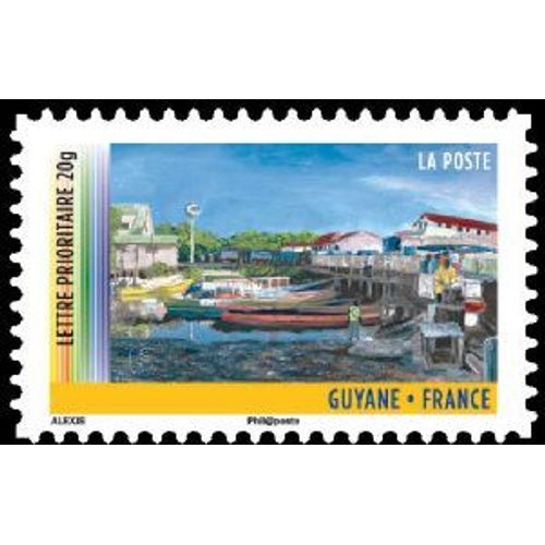 Timbre France 2011 Oblitéré - Guyane Cayenne Et Pirogues - Prioritaire 20 G Yt637