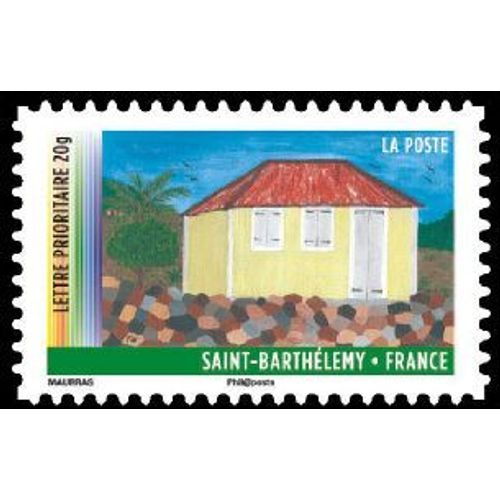 Timbre France 2011 Oblitéré - Saint-Barthelemy Case Créole - Prioritaire 20 G Yt645