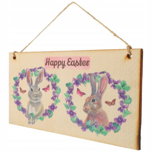 Ornements De Festival Accessoires D'étiquettes Suspendues En Lapin En Bois