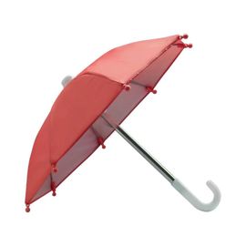 Rouge - Mini Parapluie Pare-Soleil Pour Moto, Artisanat Mignon, Optimiste Et Robuste, Support De Téléphone, Décoration De Moto, Rayons Ultraviolets, Nuits, 43g, 1pc