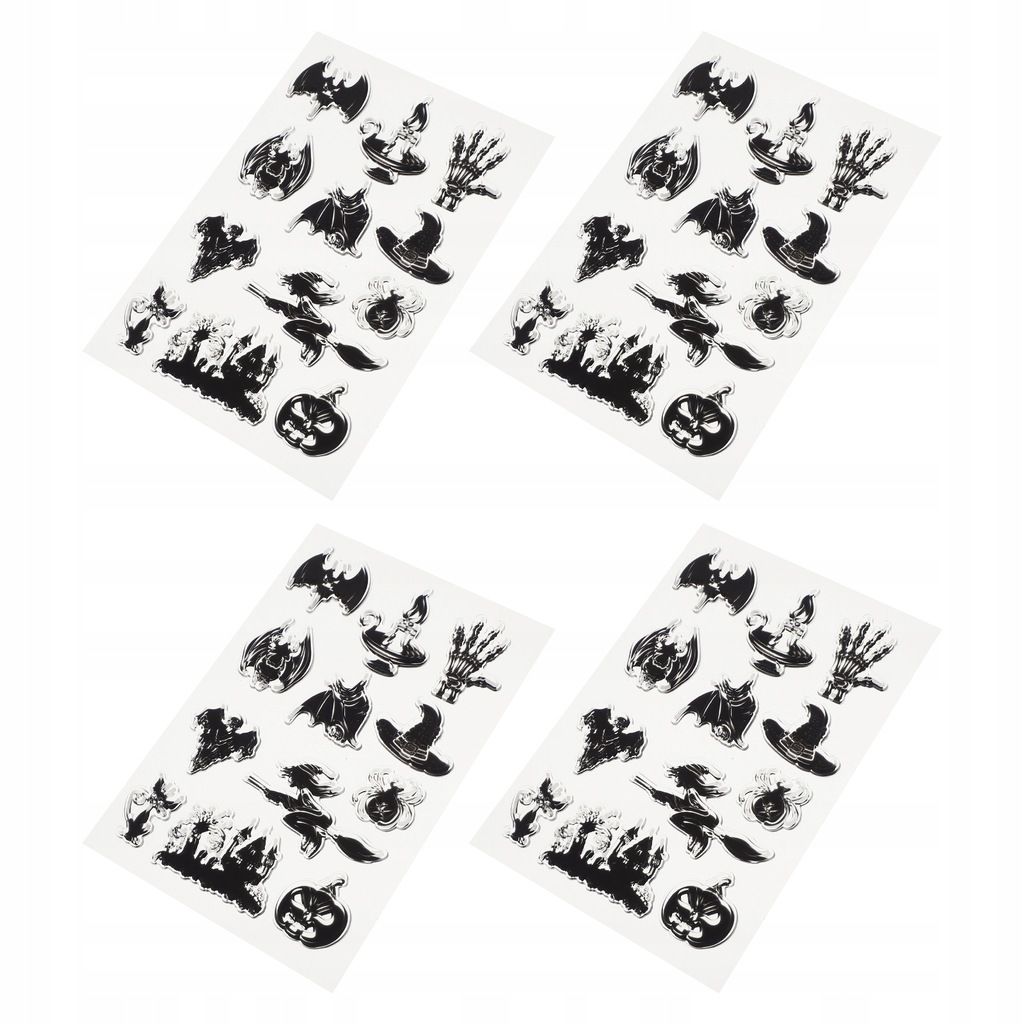 4pcs Tampons Encreurs D'halloween Halloween