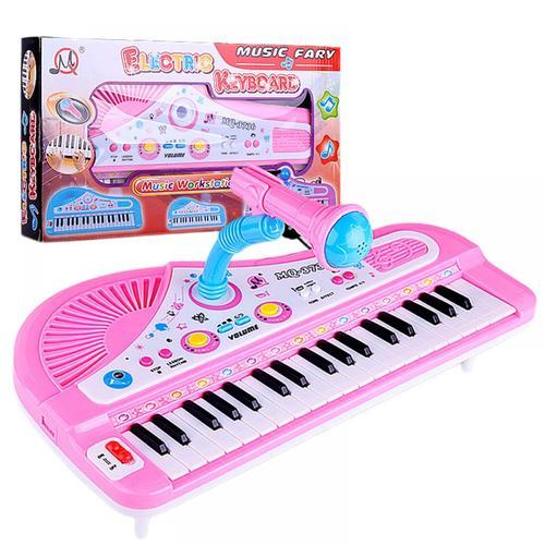 Jouet clavier de piano pour tout-petits, jouet de piano 37 touches pour  bébé, instruments de musique multifonctions jouet clavier de piano pour  enfants, cadeaux d'anniversaire pour garçons et filles de 1 à