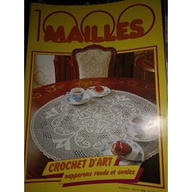 Livre 1000mailles Crochet D'art Napperons Ronds Et Ovales