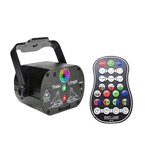 USB Charger - Mini Lumière Laser De Fête À Led, Lumières Stroboscopiques Activées Par Le Son Avec Télécommande Pour Décoration De Fête De Bar Ktv