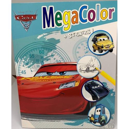 Disney Album Coloriage Dessin Cars 3 - 128 Pages + 25 Stickers