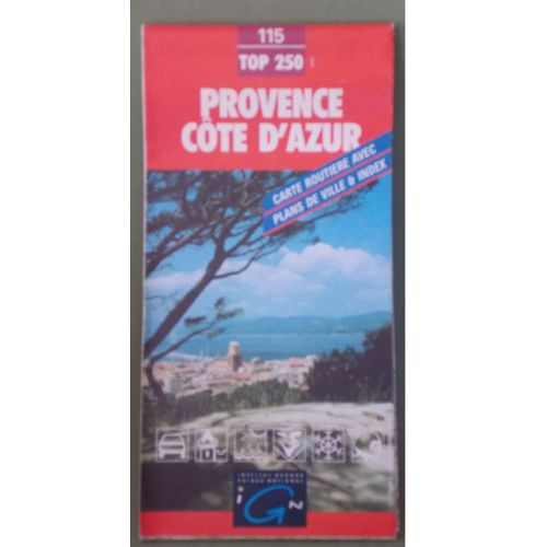 Carte Ign Top 250 Provence Alpes Côte D'azur 115 - 1/250000