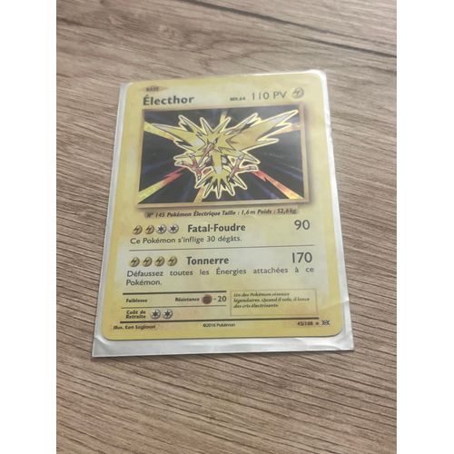 42/108 Carte Pokémon Electhor 42/108 Rare Holographique Xy Xy12 Evolutions